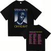 SteveLacy Oh Yeah Tour 2026 T Shirt Men Women Gothic High Street Oversized T-shirt Y2K Harajuku Punk Gothic Round T-shirt