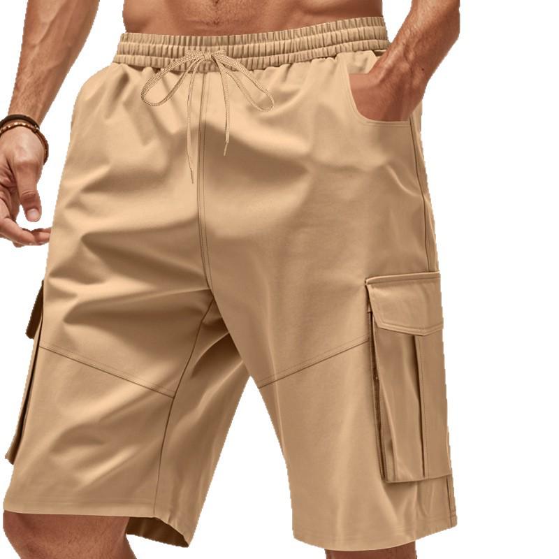 Herren Locker geschnittene Cargo-Bermuda-Shorts - Übergröße Sportliche Freizeit-Shorts