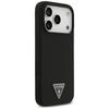 Guess Silicone Triangle Logo MagSafe Case for iPhone 17 Pro Max Black