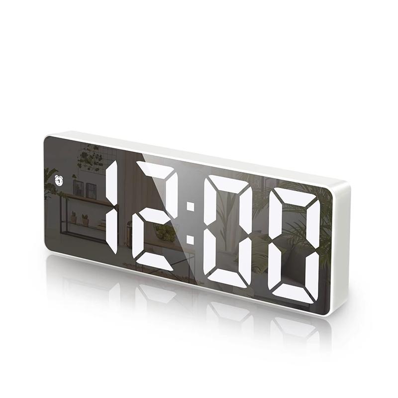 LED Digital Alarm Clock Portable Travel Clock for Bedroom Office  Kitchen Easy to Read Home Decor Battery Mains Powered