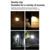 Solar LED Street Light Outdoor Clip-on Motion Sensing Light Waterproof Camping Light for Fence Deck Wall Camping Tent Patio