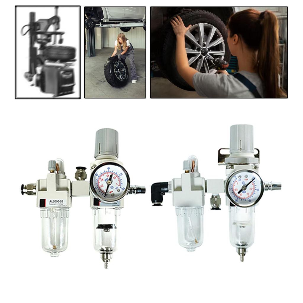 Luft-Öl/Wasser-Abscheider für Reifenwechselmaschine, Druckregler mit kompaktem Anschluss,