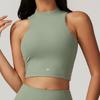 Oiob Yoga Clothes Vest Sleeveless 2025 New Quick-Drying Sports Top Fitness Underwear with Chest Pad round Neck Bra