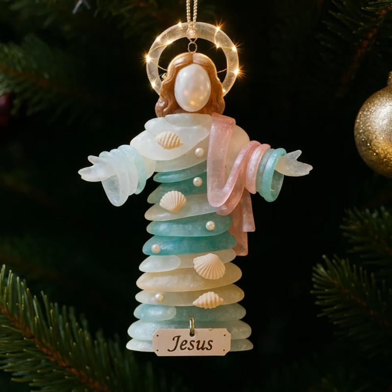 Portable Acrylic Figure Hanging Decoration Perfect for Office and School Festival Decoration Christmas Accessory