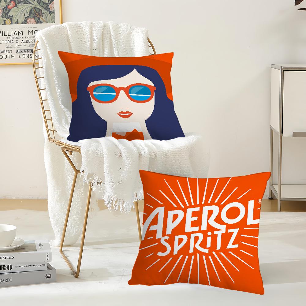 Aperols Spritz Flannel Pillow Case Suitable For Bedrooms Living Rooms Cars Home Decoration