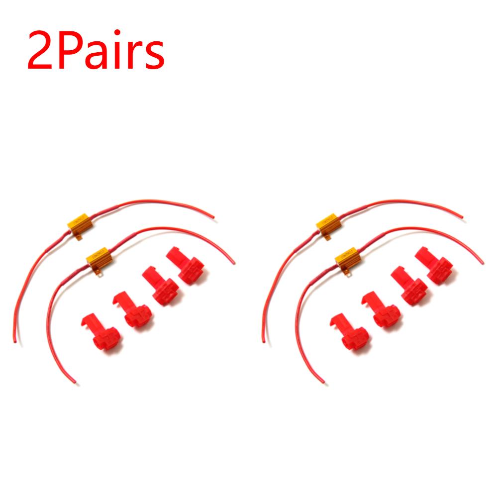 1-5Pairs Anti-Flicker Waterproof 10W 39ohm Load Resistor Decoders Load Resistor Decoder Resistor Interior Car for Reverse Light 2 Pairs