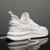 Men's New Breathable Sports Shoes Manufacturer Flying Woven Mesh Versatile Casual Shoes Spot Solid Color Sports Shoes