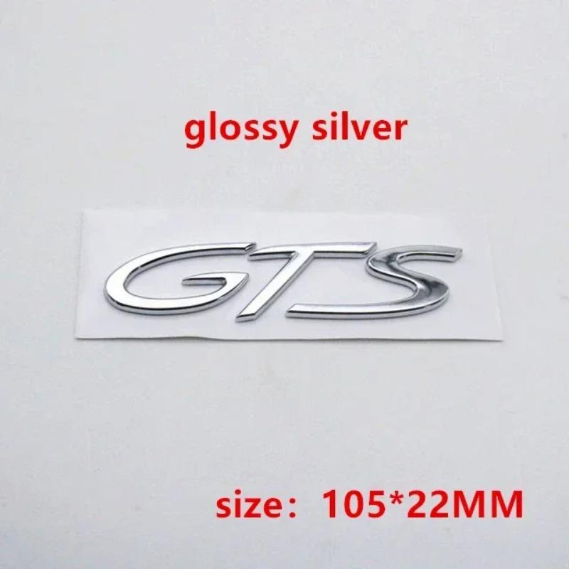 1Pc Car Rear S 4 GTS Letter Emblem Tail Door Trunk Sticker Styling Logo Badge For Panamera Macan Taycan 911 718