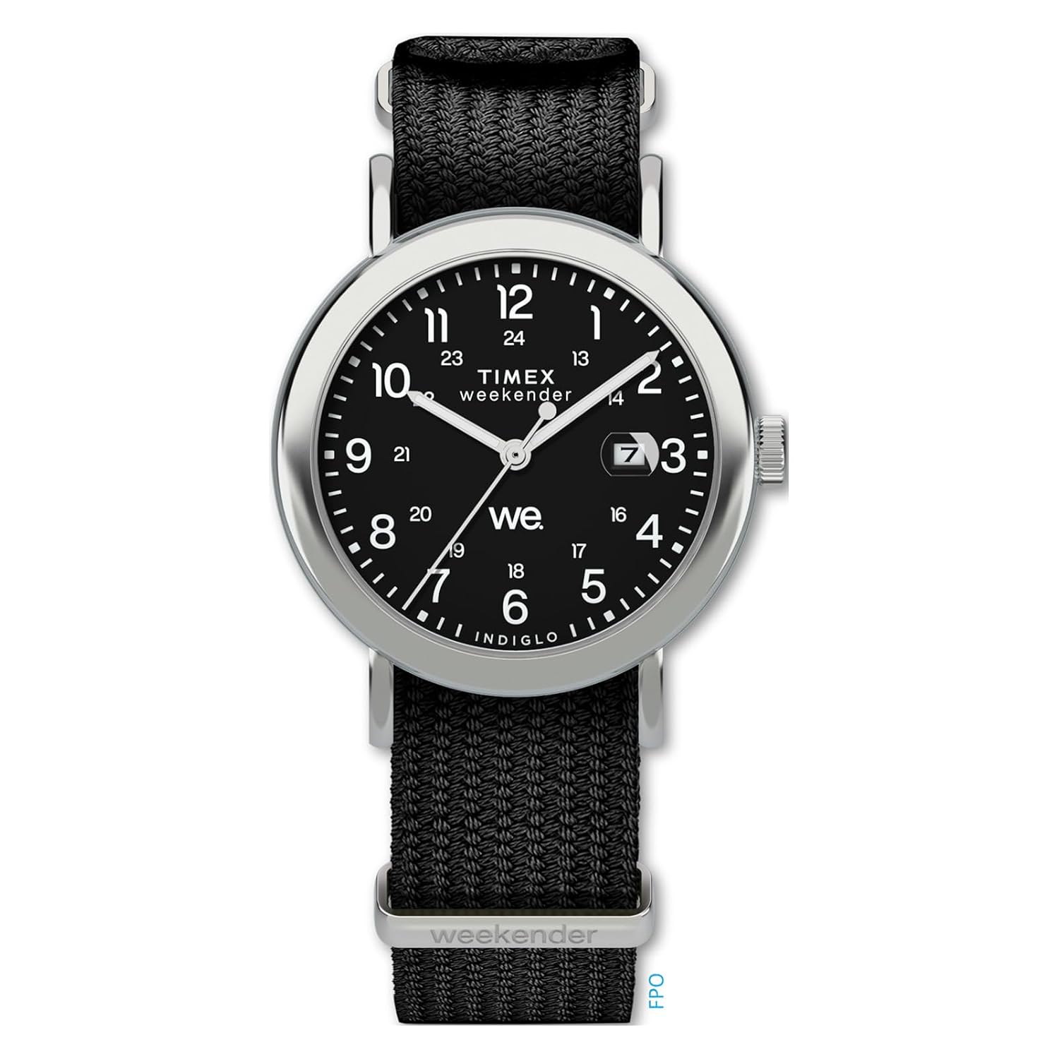 TIMEX Unisex Wristwatch Weekender TW2W86100 Quartz 5 ATM Water Resistant Acrylic Black Dial Brass