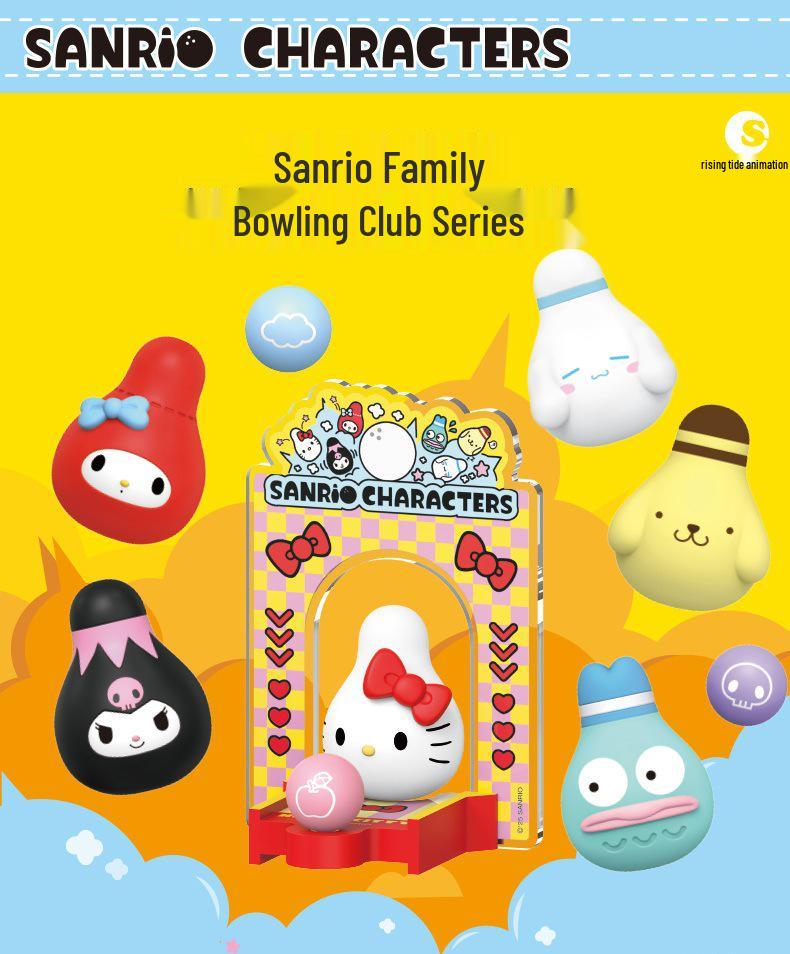 Sanrio Family Bowling Club Blind Bag Toy Figure and Desktop Ornament