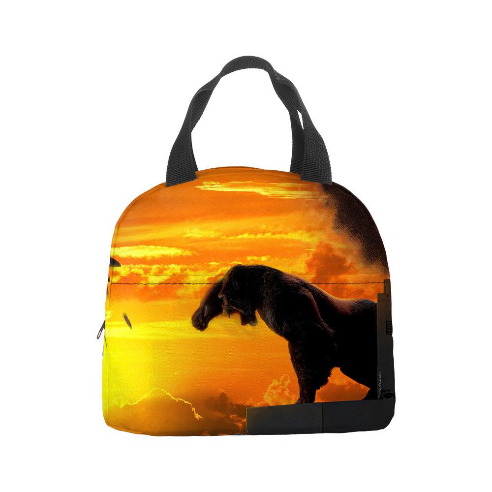 Godzilla Vs Kong Anime Lunch Bento Insulation Tote Bag Godzilla Vs King Kong Hand Ice Bag