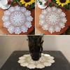 Tables Placemat Cotton Crochet Crochet Flower Handmade Home Home Decor Living Room Round 1PC Bedroom Brand New Fashion