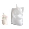 Rabbit Shaped Candle Mold Gypsum Ornament Mould Home Decoration Molds Handmade Jewelry for Aromatherapies Enthusiasts