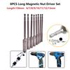 1 4 Hex Shank Socket 150mm 6 7 8 9 10 11 12 13mm 8pcs Set Bell-shape Chrome Vanadium Steel For Hexagon Tools Hex Insert