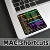 Nálepky s klávesovými zkratkami pro Word Excel Windows/MAC/OS Grafika písmen Ochranná nálepka na notebook
