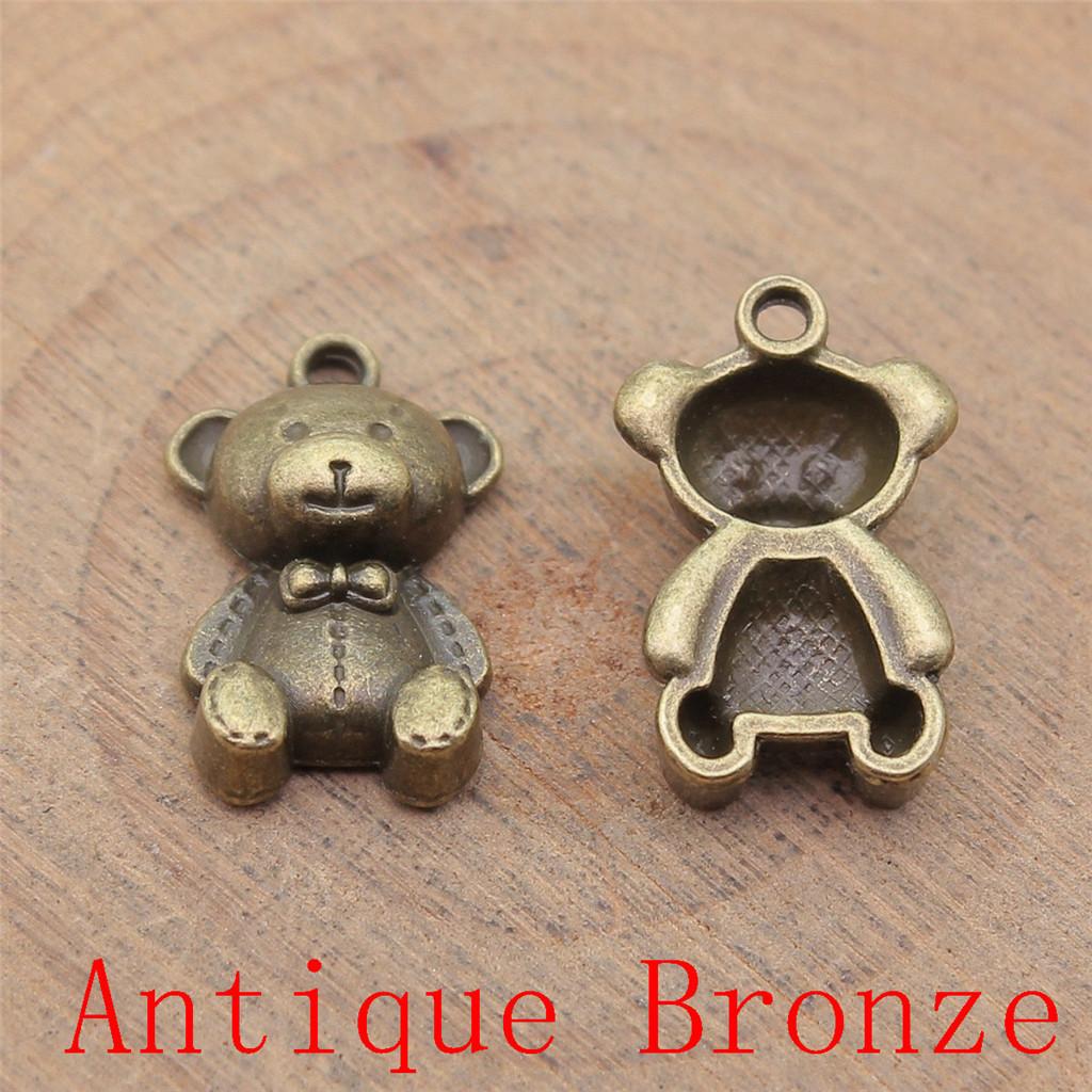Monkey Bear Shaped Charms Pendant For Bracelet Necklace Jewelry Making Craft Findings