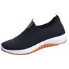 Scarpe da passeggio comode per anziani da uomo, traspiranti, in maglia, con suola antiscivolo, leggere, per escursioni all'aperto, sneakers casual antiscivolo