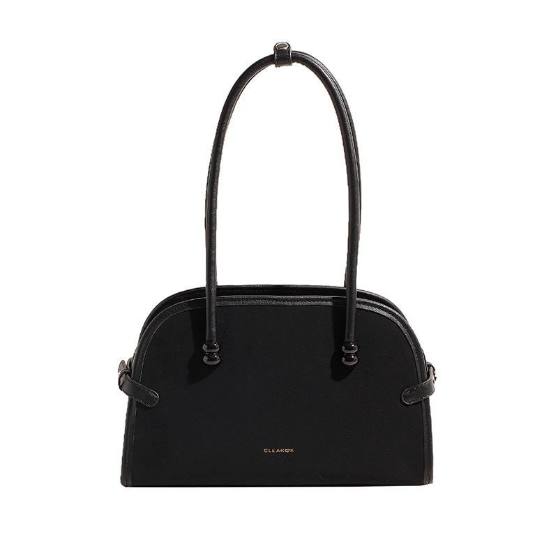 

Легкая роскошная сумка высокого класса для подмышек, женская сумка в стиле ретро, дорожная сумка через плечо 32*12*20 чёрный