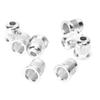 8PCS Guitar String Ferrule Alloy Compact Bass Through Body Buckle for Replacement
