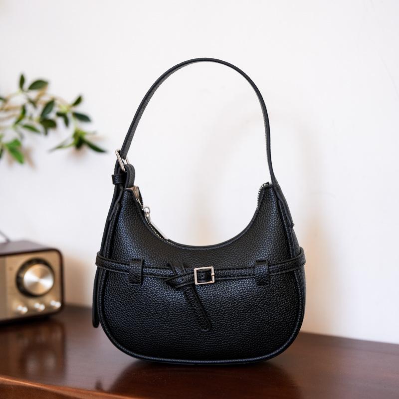 2025 Spring and Summer New Armpit Bag Casual Fashion Versatile Bag Bag Dumpling Bag Shoulder Messenger Bag High-end Niche