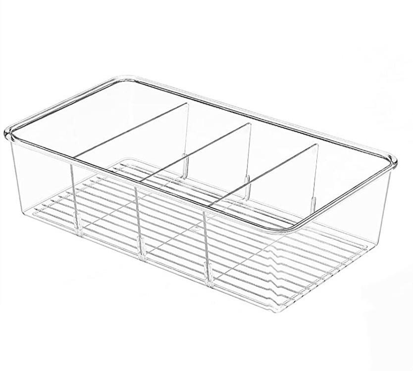 Clear Student Desktop Makeup & Sundries Organizer with Lid