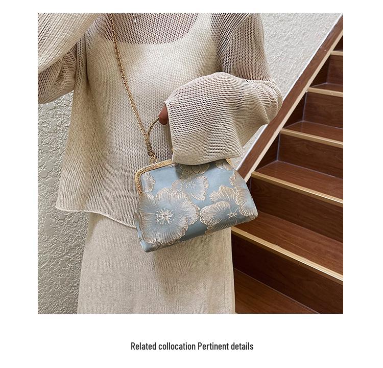 2026 Hochwertige Mode-Schultertasche mit Perlenkette für Qipao- und Hanfu-Stile