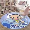 Customizable DoReMi Round Non-Slip Carpet - Ideal for Garden, Picnic, Office, Perfect for Decoration, Suitable For All Seasons