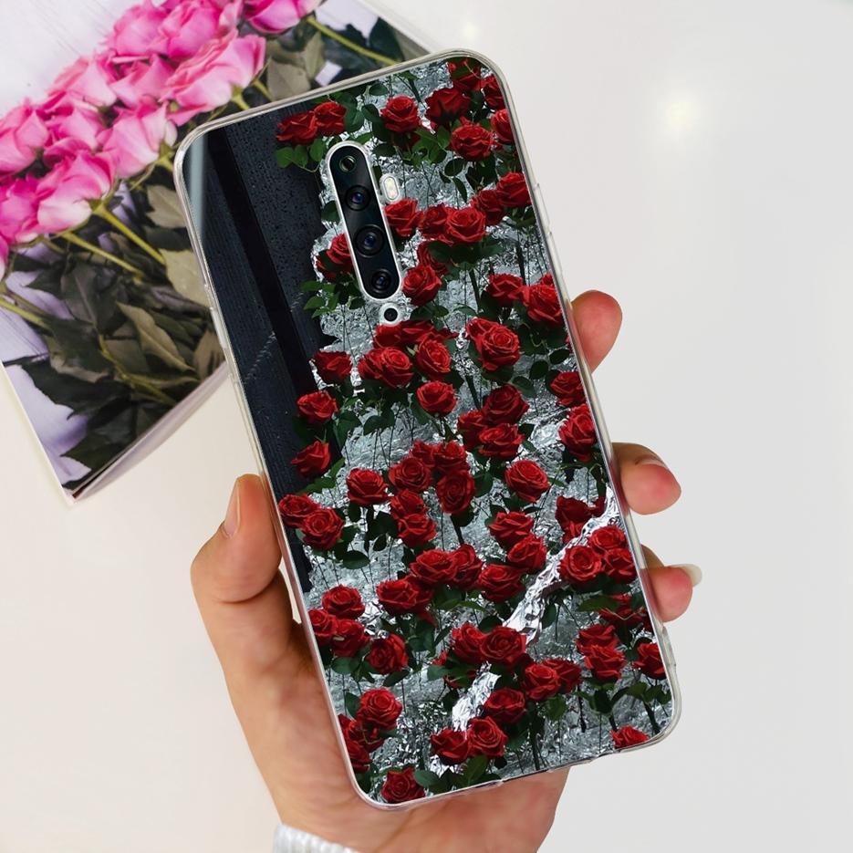For Oppo Reno 2 2F 2Z Case Luxury Painted Cover Clear Silicone Phone Case For Oppo Reno2 F Reno 2Z Reno2 Reno2F Reno2Z Soft Bags