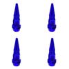 1/4Pcs Bullet Valve Caps Car Motorcycle Wheel Tire Valve Caps Dustproof Cover 45mm Spiked Valve Caps Auto Exterior Accessories
