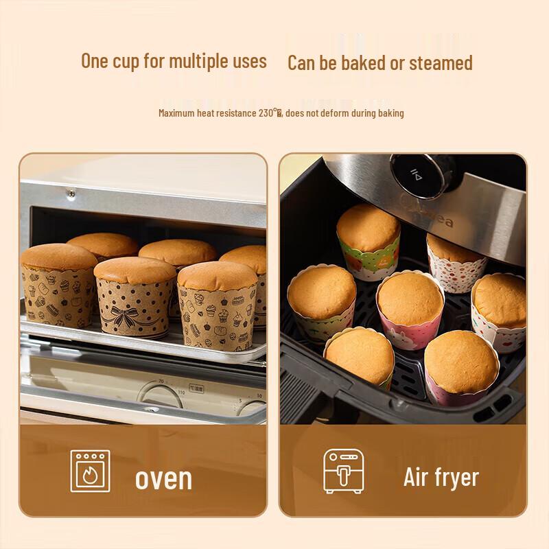 Meichu 100-Count Oven-Safe Cake Paper Cups