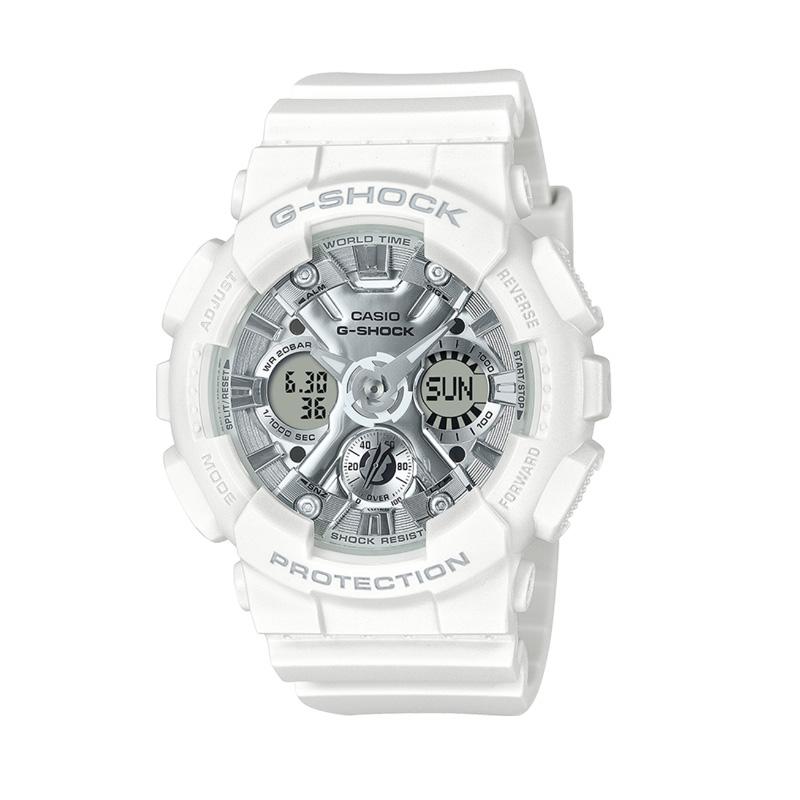 

CASIO Quartz Movement Watch Women s Watch Silver Dial GMA-S120VA-7APR- Silver Dial