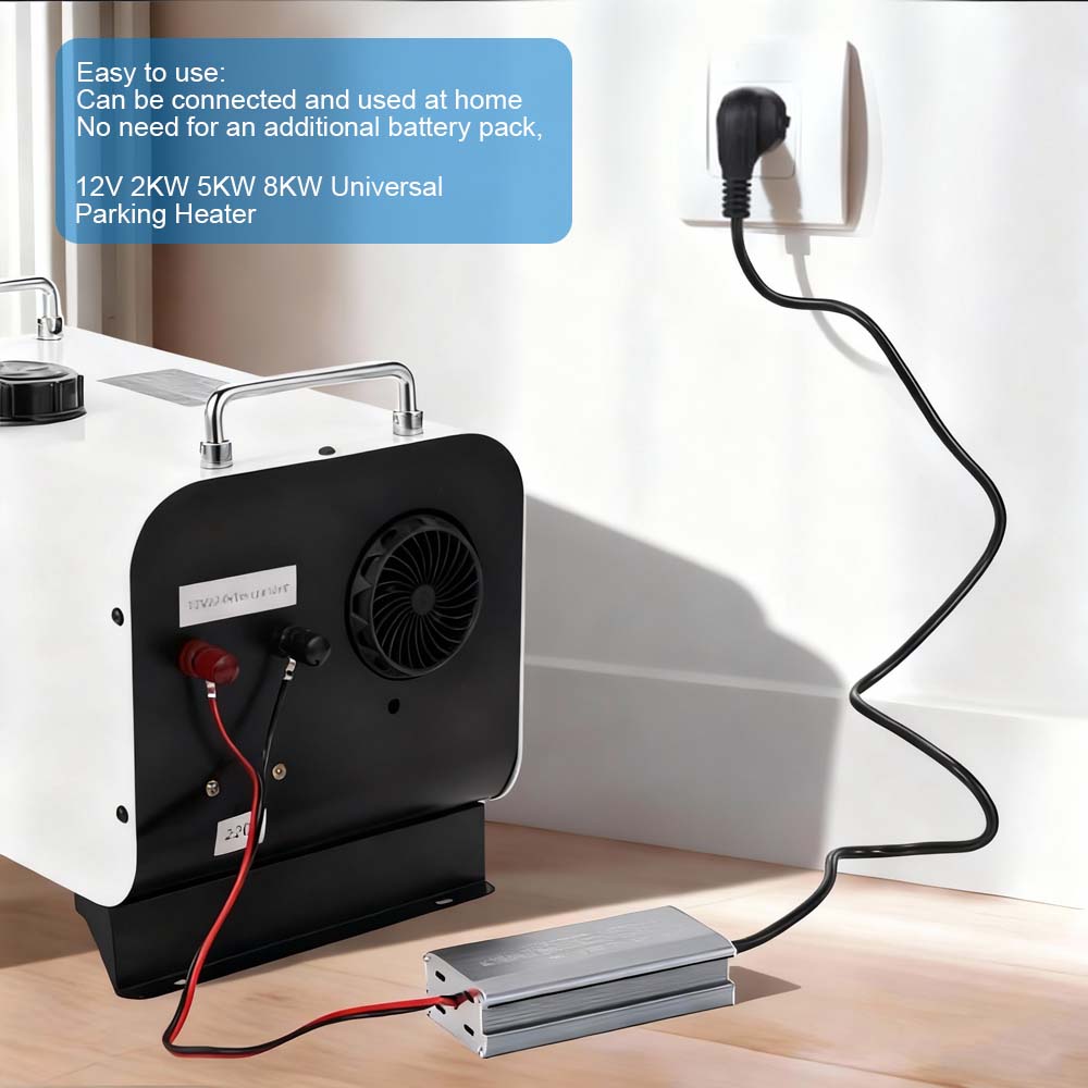 AC 220V to DC 12V 16A High-power Parking Heater Power Converter Voltage 2KW5KW8KW Universal Parking Heater EU Standard Plug