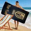 Name Custom Vegas Golden Knights Logo Print Beach Towel, Large Soft Quick Dry Towel for Beach Camping Swimming