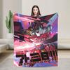 Gundam Flannel Blanket Autumn science fiction Warm Throw Blanket for Girls Boys Bedroom Print Bedspread Sofa Bed Cover