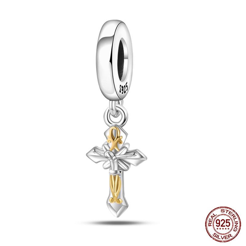 Copper Golden Series Star Moon Pyramid Sunflower Charms Beads Fit Qikaola Original Bracelet Luxury Diy Jewelry Gift