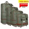 158L Aviation Large Capacity Rolling Travel Bag - Foldable Wheeled Luggage Storage, Oxford Cloth