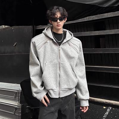 Short Padded Cardigan Sweater Men's Hoodie Jacket Jacket In Autumn and Winter