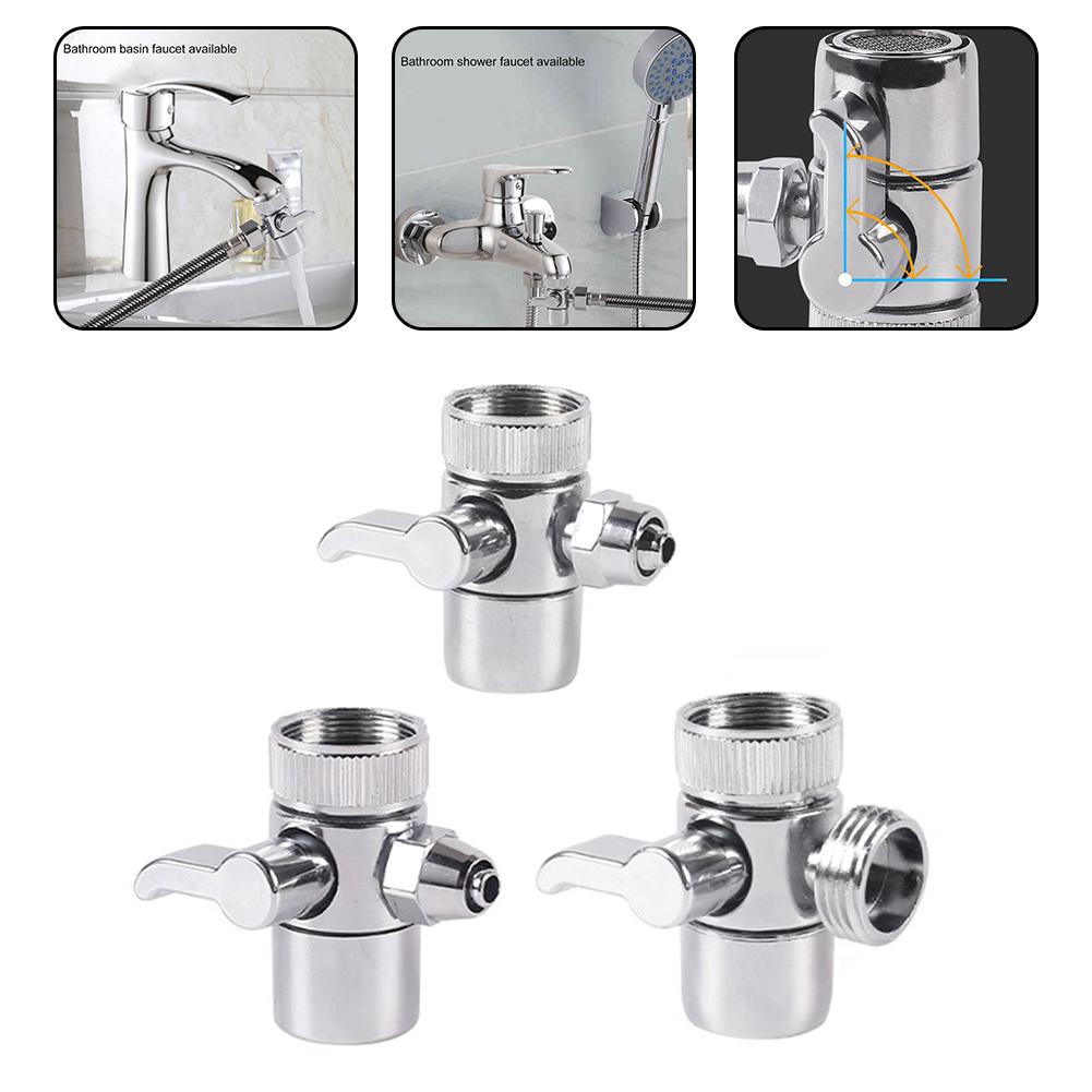 Innovative Faucet Diverter Solution Made from Zinc Alloy Material Switch Between Two Outputs Effortlessly at Home