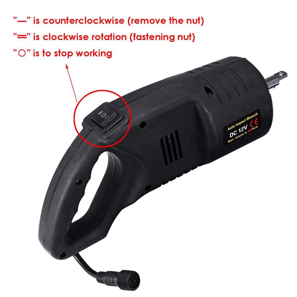 100W Professional Electric Car Impact Wrench 2 Sleeves Accessories Power Tool 32x9x13cm