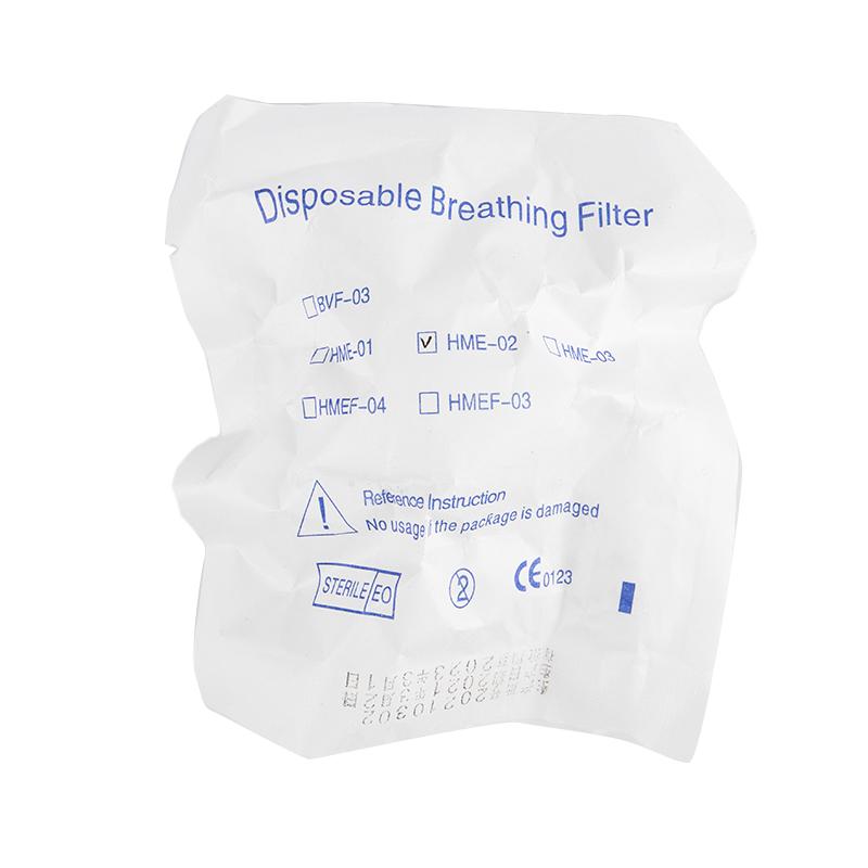 Стерильный тепло-влагообменник L-типа Легкий трахеостомический HME-фильтр Новый одноразовый дыхательный фильтр для трахеостомы One Size