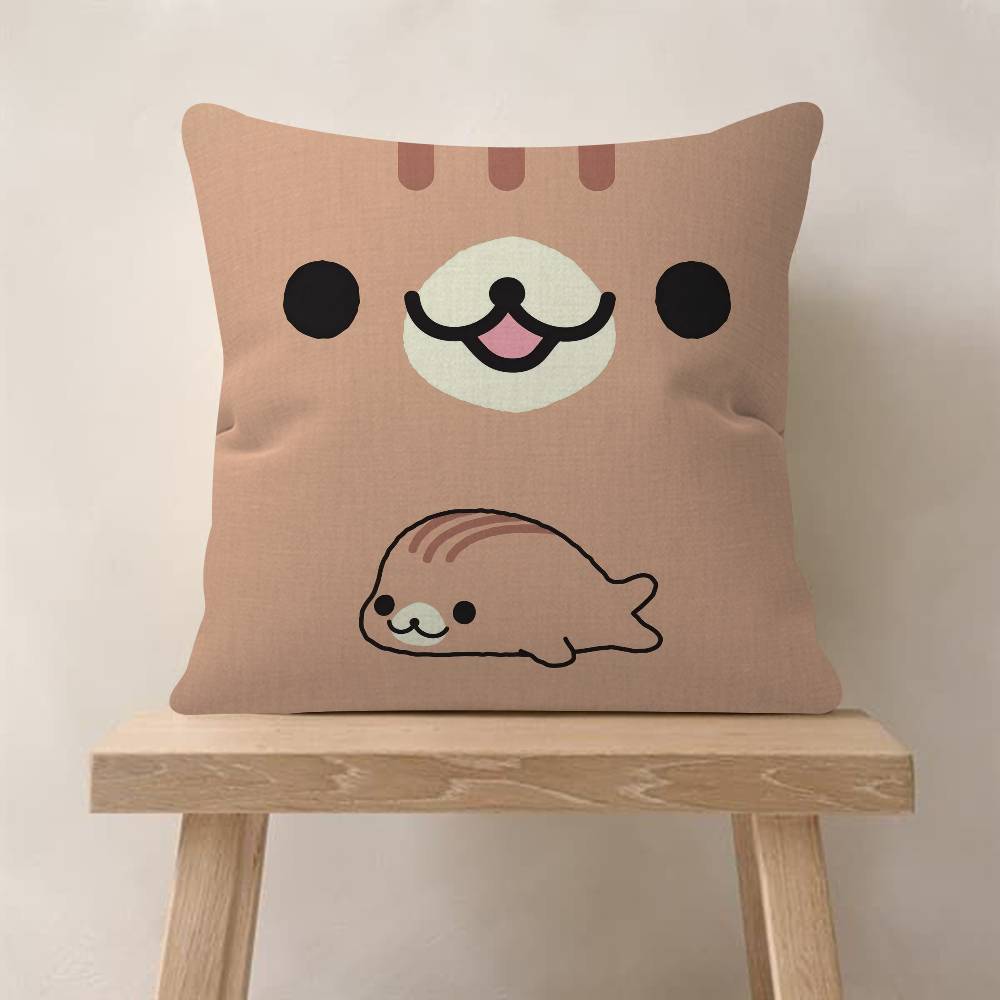 Kawaii Cartoon Mamegoma Anime Personalized Pillow Dust Cover Bedroom Kids Party Decoration Pillowcase Birthday Children Gift