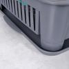 Ociekacz Suszarka Stojąca na Blat Naczynia Talerze Sztućce Szara Plastikowa