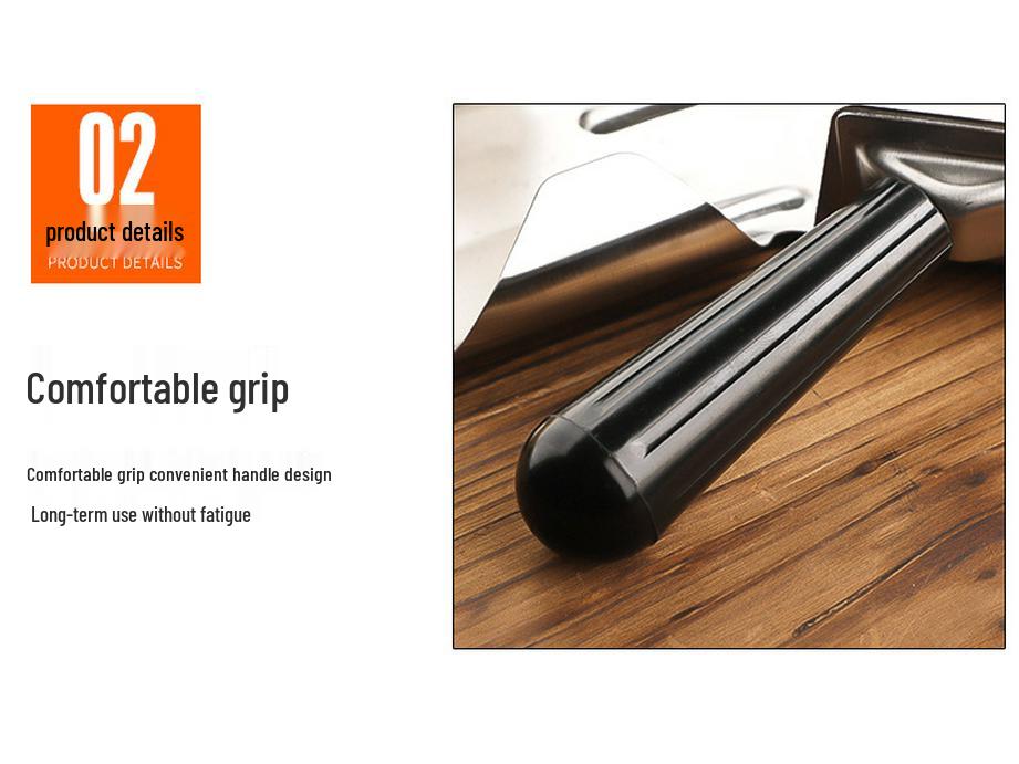 Stainless Steel Single-Handle French Fry Shovel - Ideal for Burger Shops