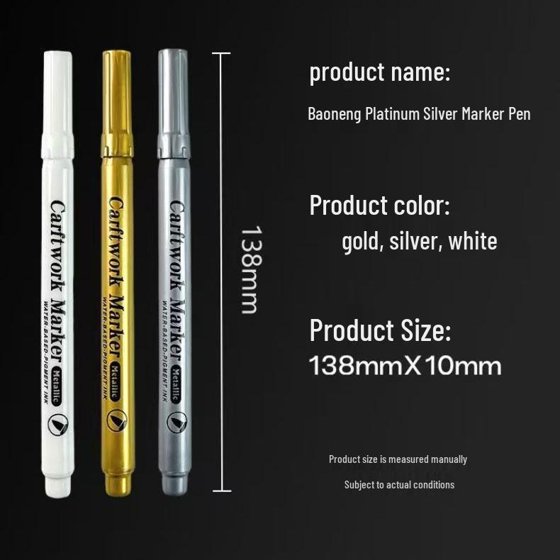 Metallic Gold Hard Tip Paint Pen for Invitations, Crafts, Signs & Graduation Signatures