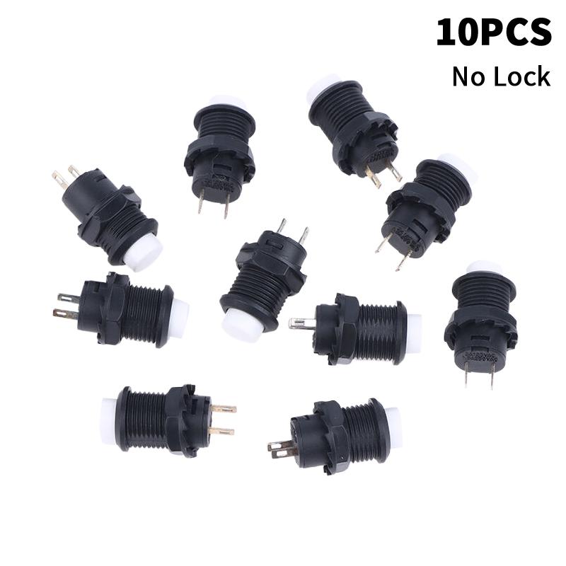 10pcs Self-Lock /Momentary Pushbutton Switches DS-428/427 12mm OFF- ON Push Button Switch 3A /125VAC 1.5A/250VAC DS-428/427