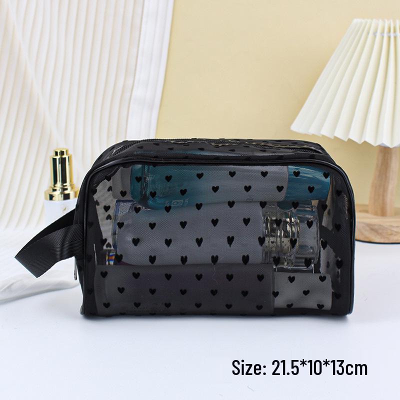 

Полупрозрачная японская и корейская сетчатая косметичка и сумка для кистей