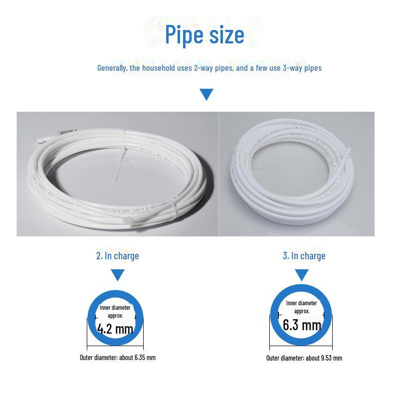 Furtun 3/8 inch PE Purificator de Apă & Distribuitor - Calitate Alimentară Articol de Uz Casnic