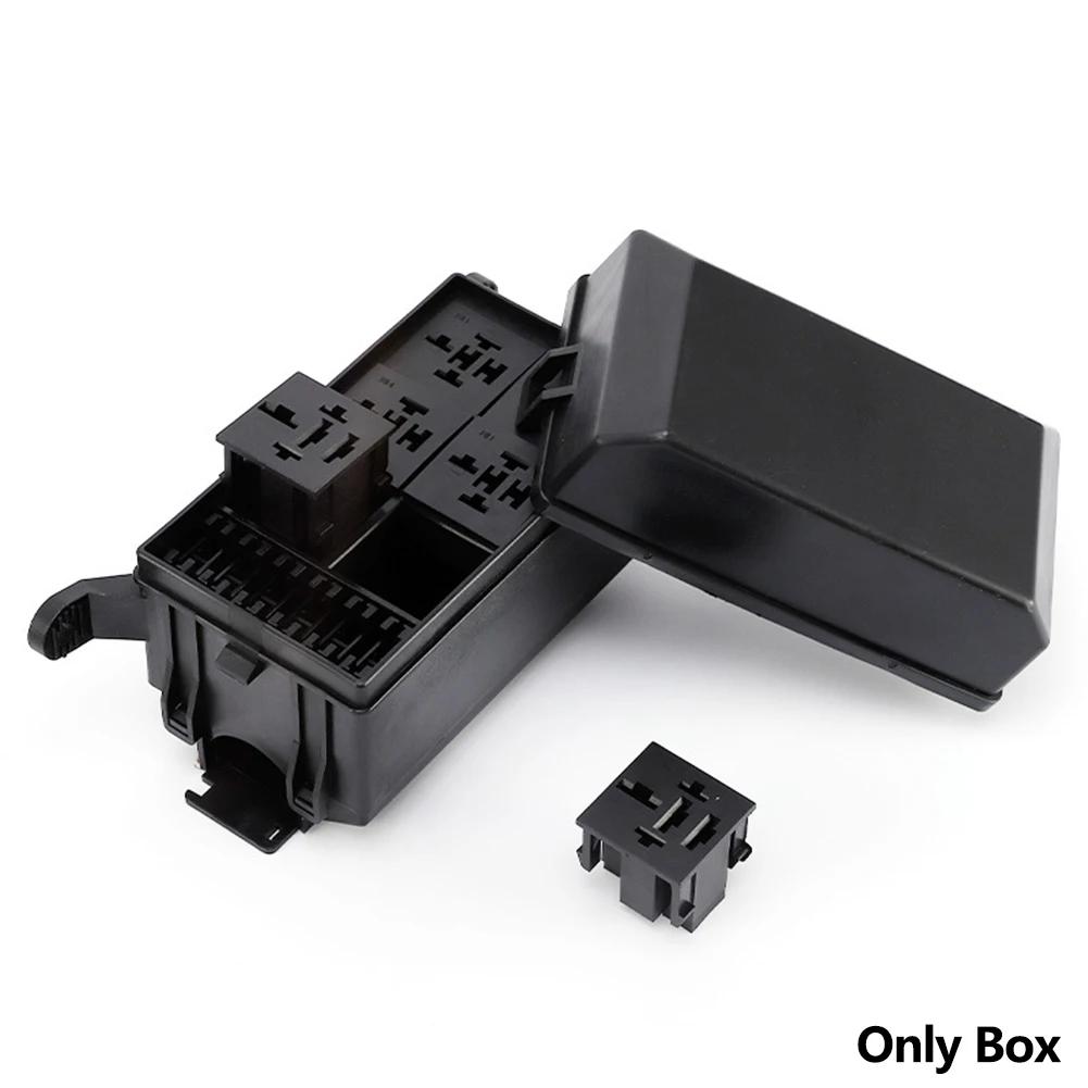 

Car Fuse Box 6-Way Fuse Box Pre-Wired Fuse Relay Holder 4/5 Pin 40/80A Relay Set for Car Truck Marine RV Boat DC12V/24V