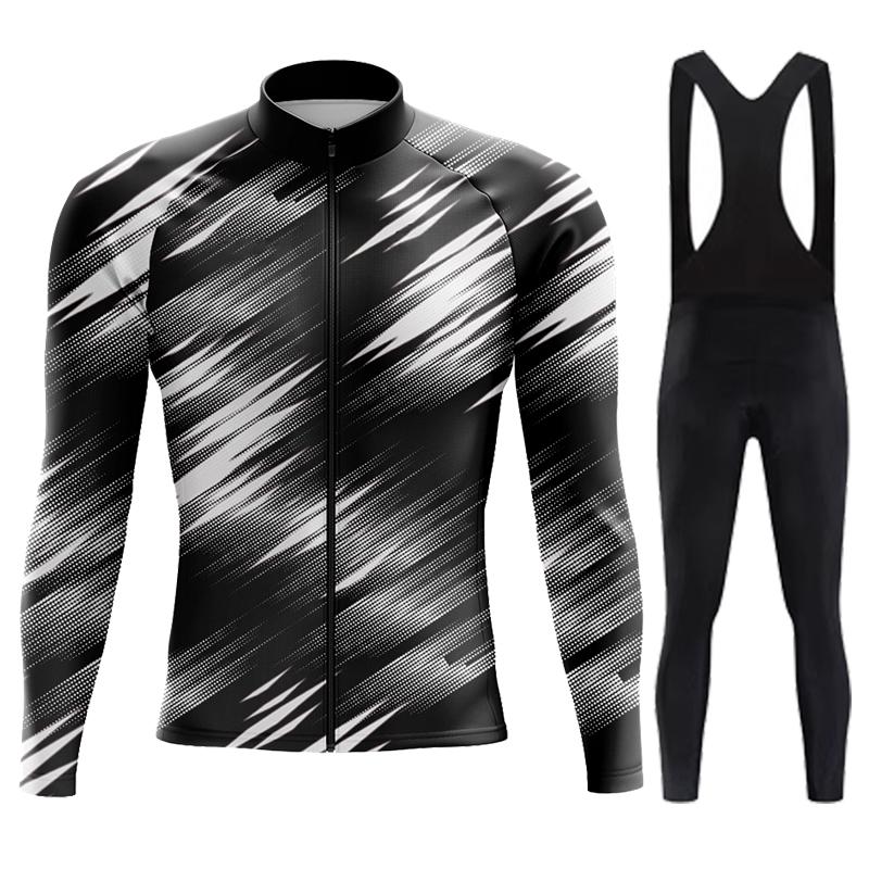 

Cycling Jersey Set Long Sleeve Quick Dry Cycling Clothing Spring and Summer Bike Uniform MTB Clothes Bicycle Wear Ropa Ciclismo Asian size-4XL