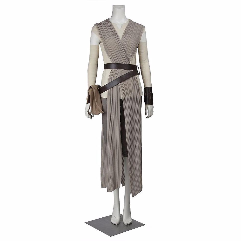 The Wars Star Force Awakens Rey Cosplay Suit With Belt Halloween Costume Party